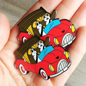 Runaway Porgs Pin, Enamel Pin, SeeYaEarSoon, TomorrowlandDesign image 2