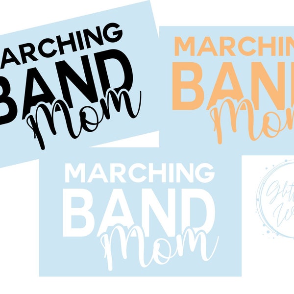 Marching Band Mom Car Decal, Band, Football Season Team, Yeti Decal, Team gifts, Personalized Car Decal, Drum Line, Senior Gifts