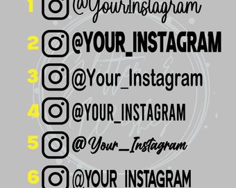 Instagram Auto Aufkleber, Instagram Aufkleber, Auto Aufkleber, IG Aufkleber, Instagram Business, personalisierte Instagram Aufkleber, kleine Geschenke