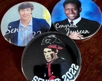 Graduation Buttons graduation Pins Senior patch buttons, Senior 2024, graduation decorations custom button, button with a picture custom pin