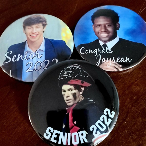 Graduation Buttons graduation Pins Senior patch buttons, Senior 2024, graduation decorations custom button, button with a picture custom pin