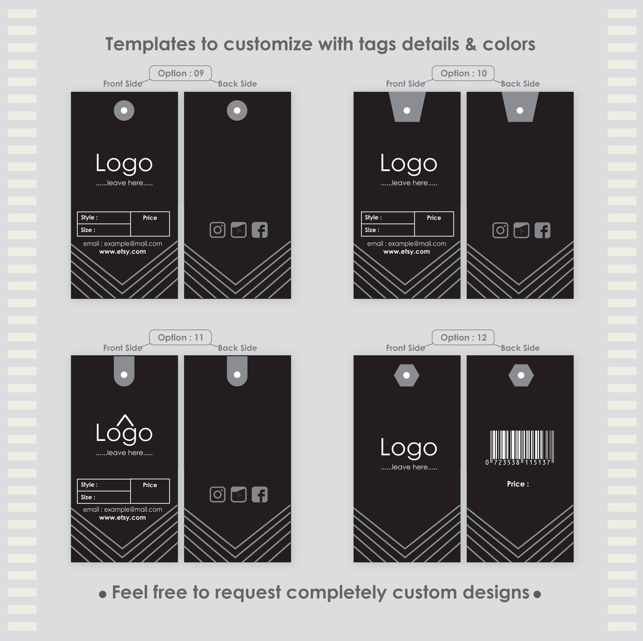 1000 pcs Custom Hang Tags Custom Clothing Labels Custom | Etsy