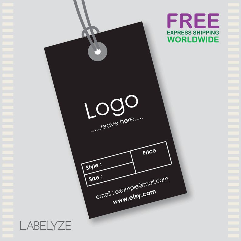 Brand Tag 1000 pcs Custom Hang Tags Price Tag Bar code Tag Custom Clothing Hang Tag Custom Clothing Labels Cheap Hang Tags