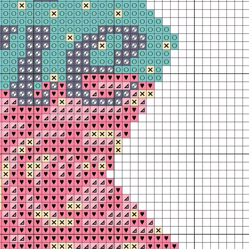 Best Friends Cross Stitch Pattern Modern Cross Stitch Half Etsy best friends