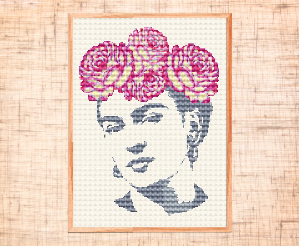 Frida Cross Stitch Pattern Frida Kahlo Xstitch Modern | Etsy
