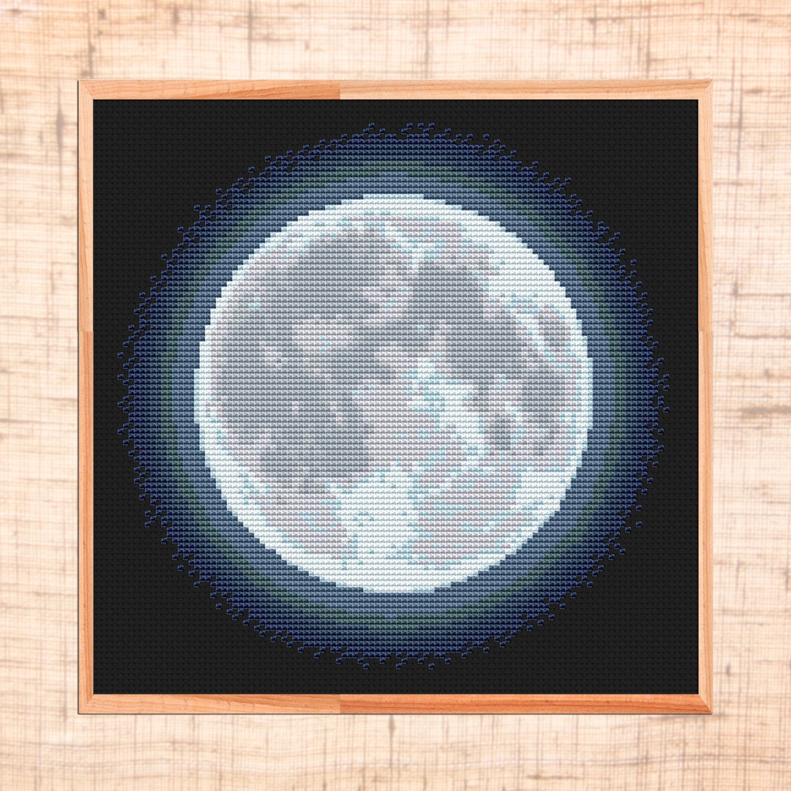 Moon Cross Stitch Pattern Modern Cross Stitch Celestial Cross | Etsy UK