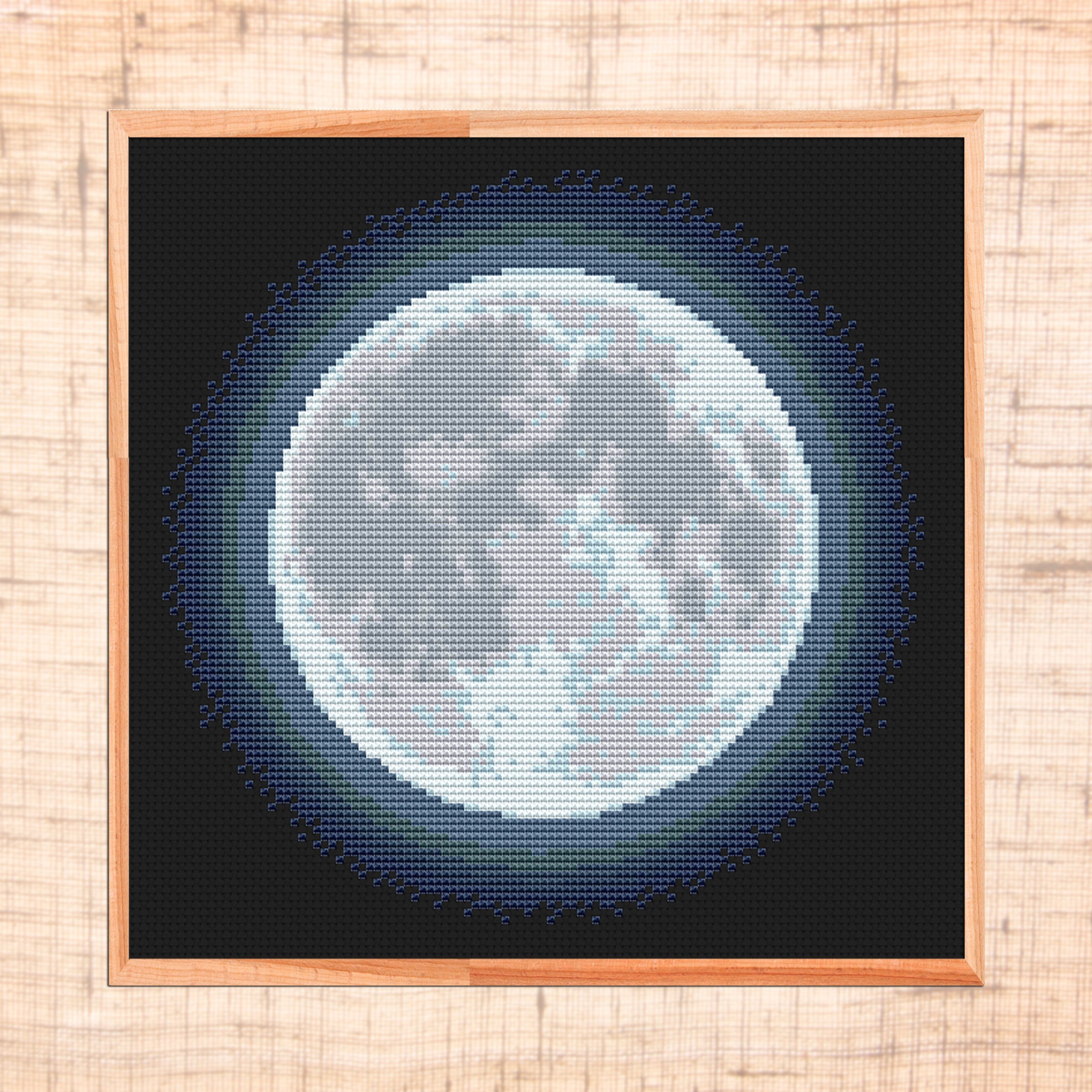Moon Cross Stitch Pattern Modern Cross Stitch Celestial Cross Etsy UK