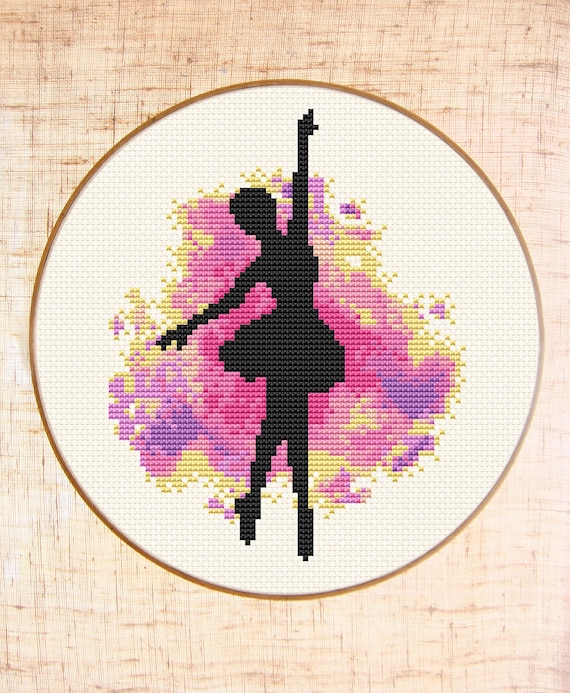 Contemporary Ballerina Counted Cross Stitch Pattern Bundle