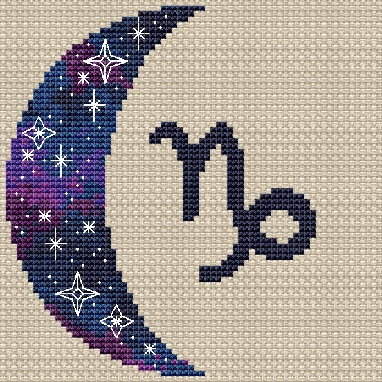 12 Zodiac signs Cross Stitch Pattern Astrology Cross Stitch Etsy