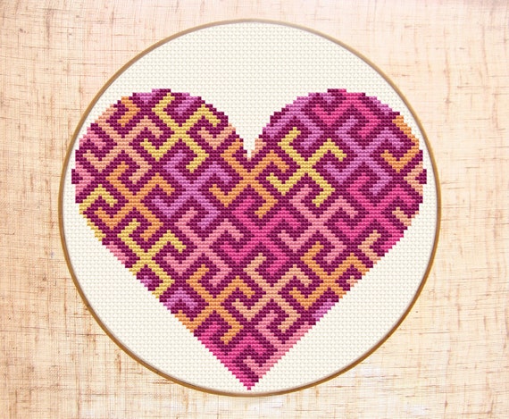 Heart Cross Stitch Chart