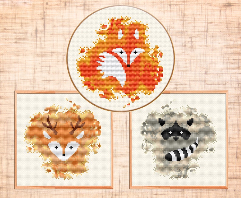 Cross Stitch Pattern Woodland Animals - Cross Stitch Patterns