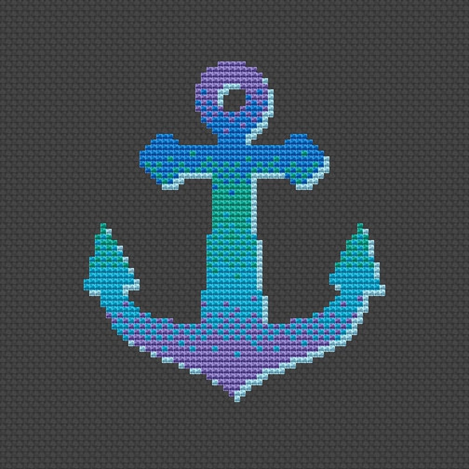 Anchor Cross Stitch Pattern Nautical Cross Stitch Baby Nursery | Etsy