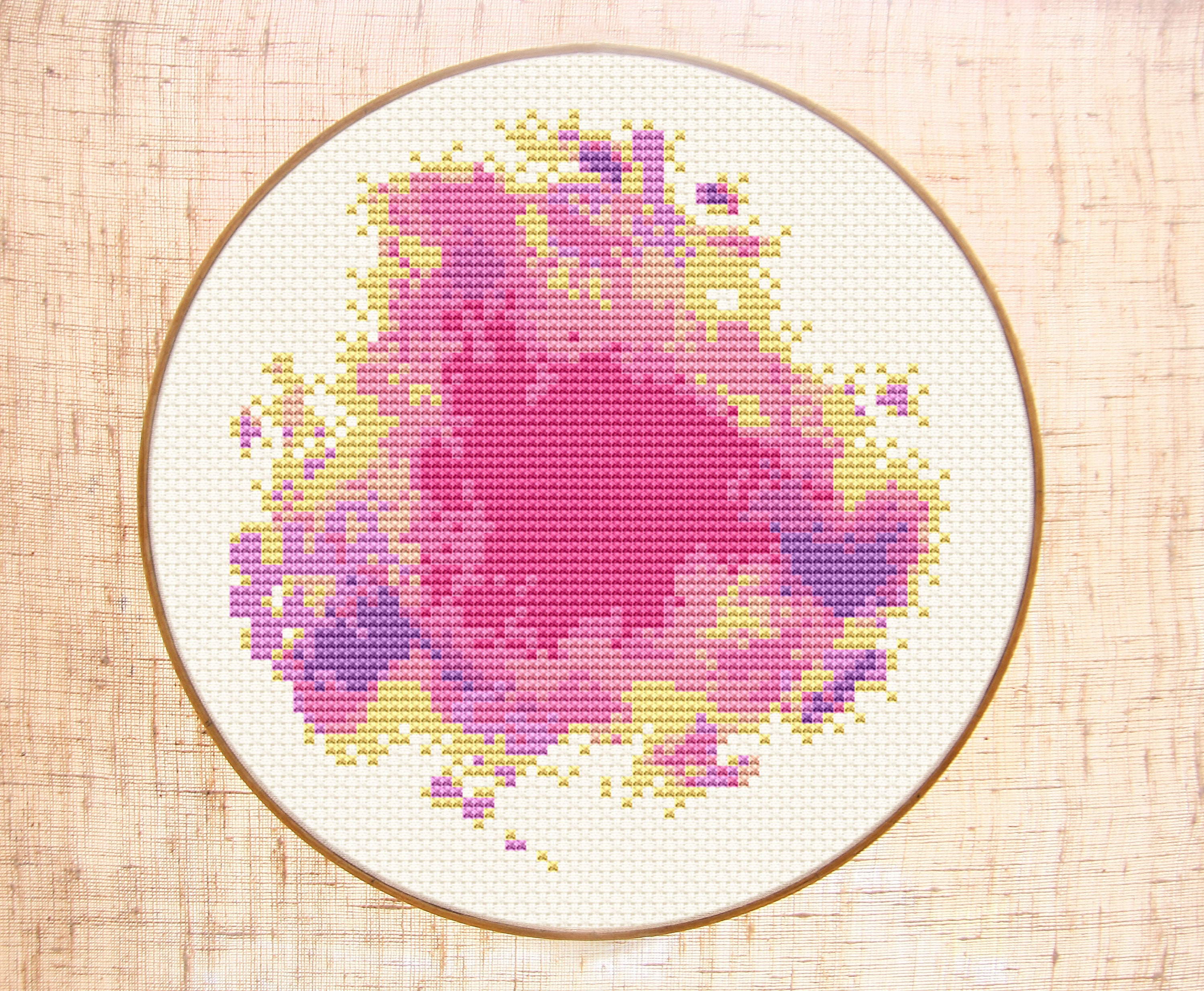 Watercolor Cross Stitch Pattern Modern Cross Stitch PDF | Etsy