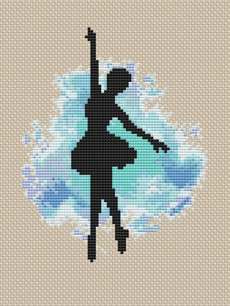 Ballet Cross Stitch Pattern Modern cross stitch Ballerina gift | Etsy