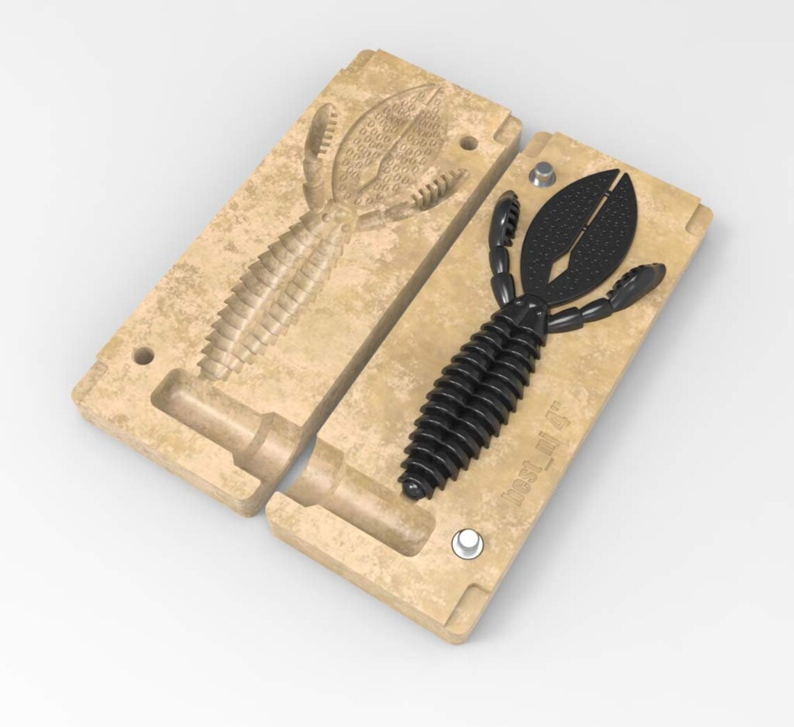 Soft Plastiс Mold Lure Making Injection Molds Doit Fishing Etsy