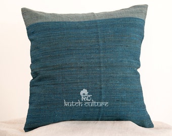 Tussar silk | home decor | Indian Pillow | Bedding |  Pillow Cover | bhujodi | vintage | silk pillow