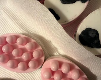 Handmade Cow Print Goats Milk Massage Soap Bars