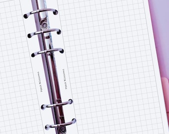 5mm Grid Printed Planner Insert refills