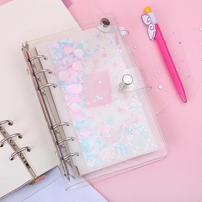 Personal/a5 PVC Sequin Planner Vinyl Zipper Pouch Pencil Etsy