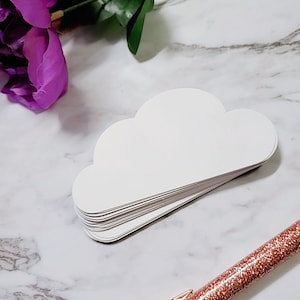 Cartes mémo Clouds blanches, cartes de journalisation, 30 pièces/jeu