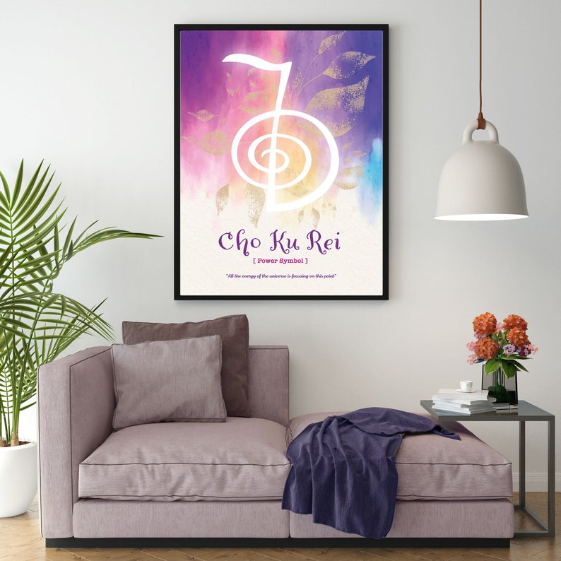 Reiki Cho Ku Rei Power Symbol Printable - Cho Ku Rei Symbol - Purple ...