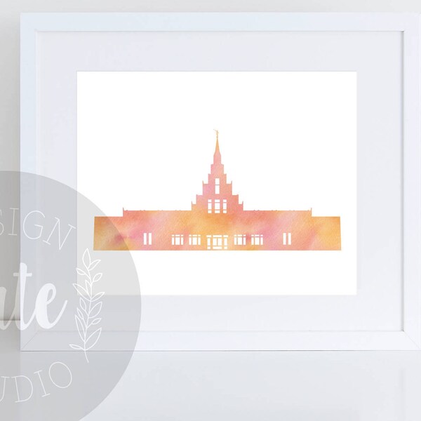 Phoenix Temple Silhouette - Etsy