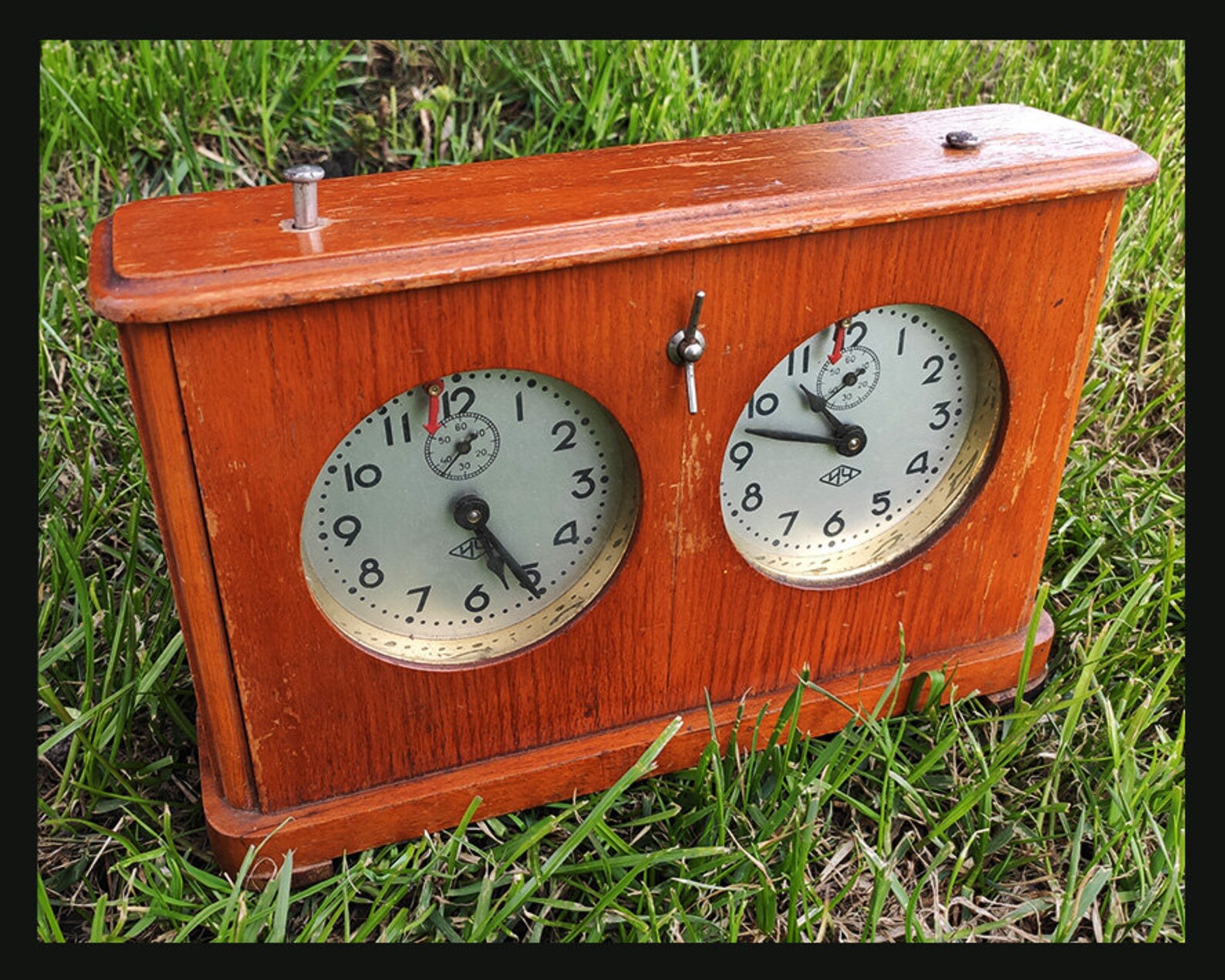 Antique wooden Chess clock Tournament USSR 1950s Soviet Russia Etsy