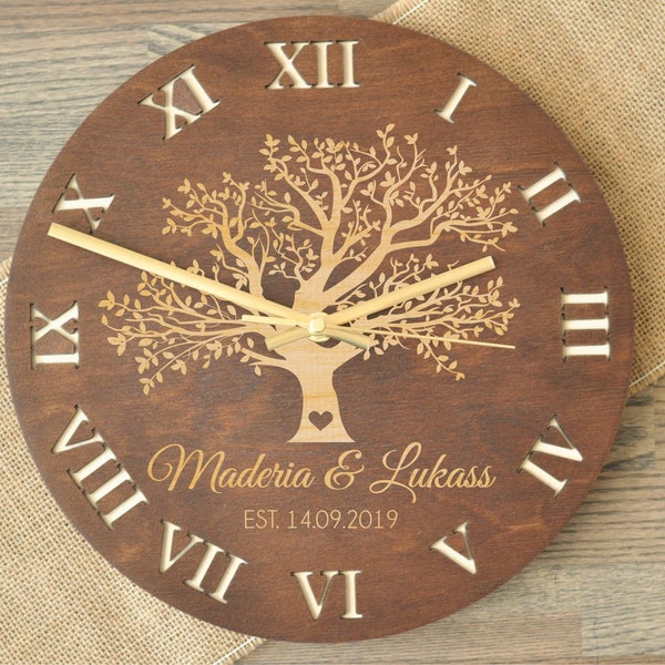 Tree Clock Etsy