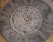 Handmade Wooden Ouija Board/Witch Board with Planchette and Manual