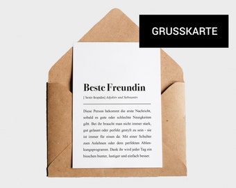 Beste Freundin Etsy