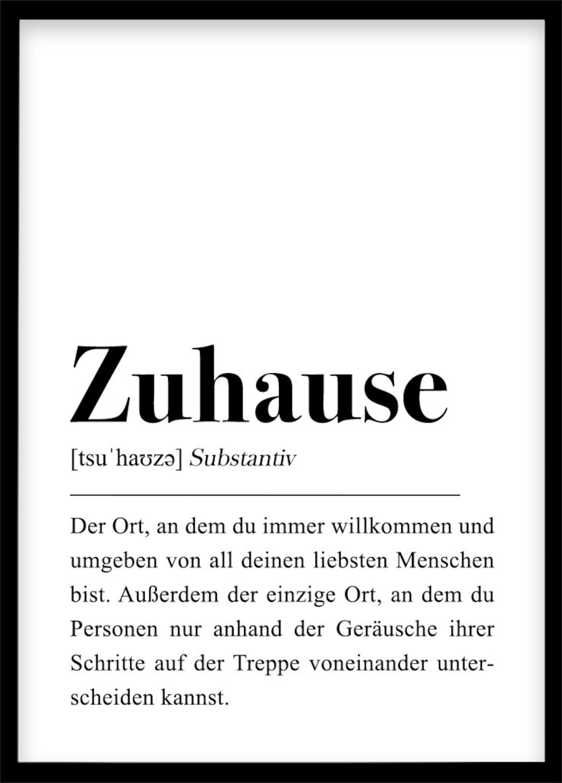 Zuhause Definition Poster DIN A4 Einrichtung Geschenk Etsy