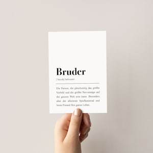 Postkarte: Bruder Definition