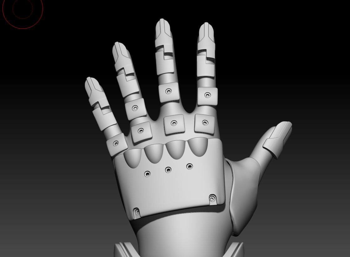 Big Boss' bionic arm 3D model Etsy