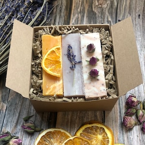 Handmade 3 Soap Gift Box | Moisturising | Eco friendly, Ideal Mothers Day Gift