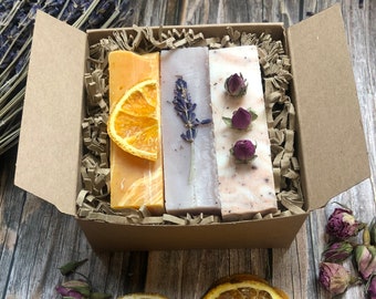 Handmade 3 Soap Gift Box | Moisturising | Eco friendly, Ideal Mothers Day Gift