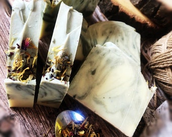 Secret Garden with Rosemary and Lemon Soap Bar – Refreshing Herbal & Handmade