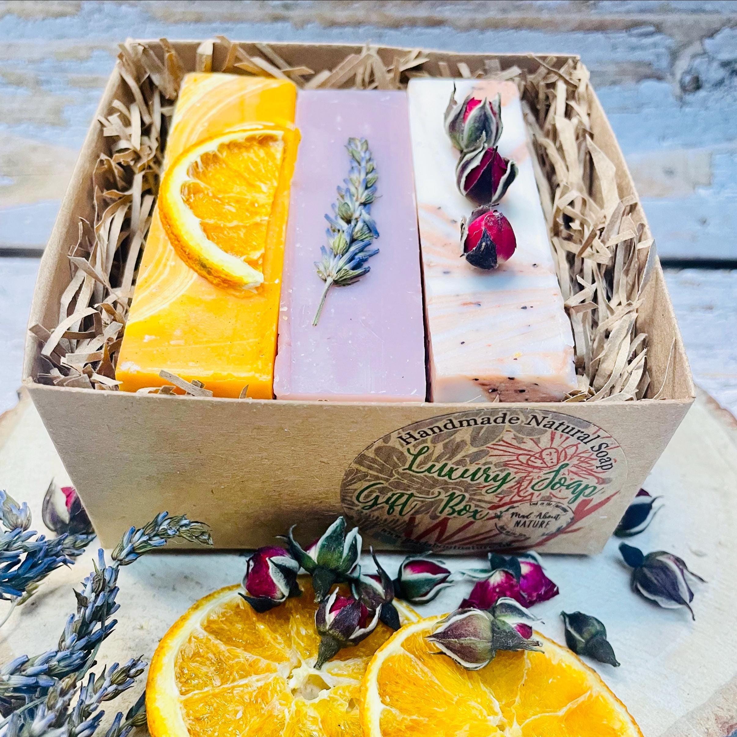 Handmade Decorative Soap Gift Box – Botanical Natural Soap Bars