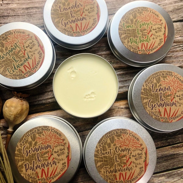 Natural Hand, Body & Face Moisturiser – Shea Butter | Essential Oils | Handmade, Vegan and Eco Friendly