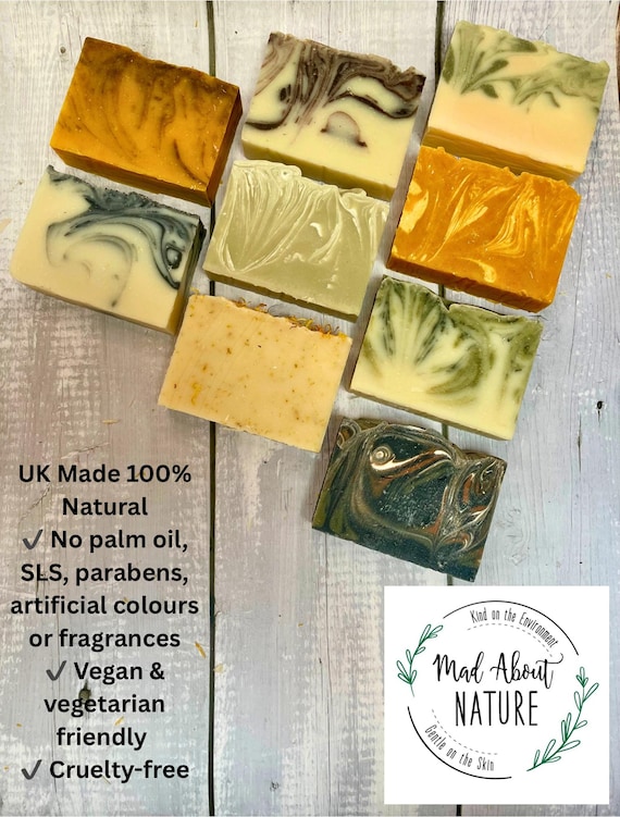 Handmade Natural Soap Bar | Cold Process | Palm Oil Free | Vegan Soap | Artisan Soap