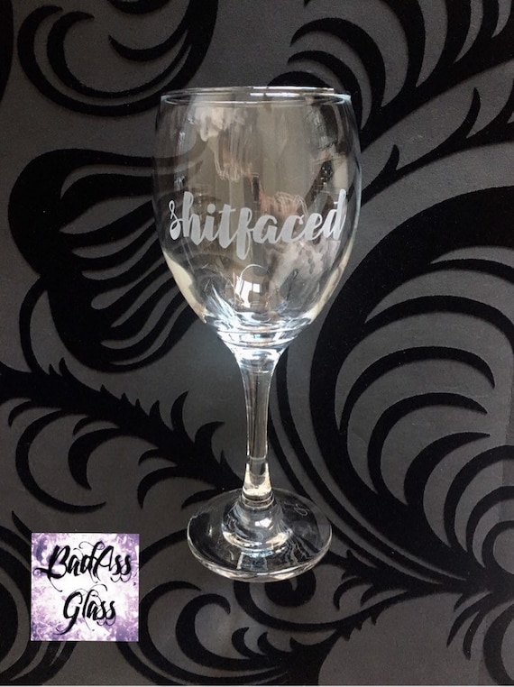 *WARNING* Rude Naughty Funny Swear Word Offensive Adult Wine Glass Gift!