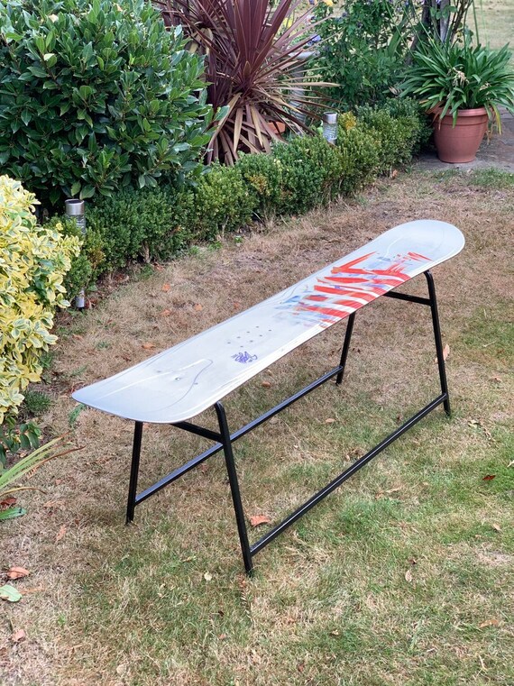 Snowboard Bench Upclcyed Apres Ski Bench Coffee Table Etsy