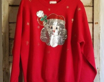 puffy paint christmas sweatshirt