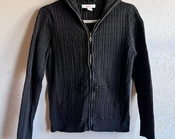 black zip up jackets