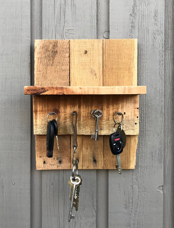 Key Rack Key Hanger Key Holder Key Rack With Shelf Key Etsy