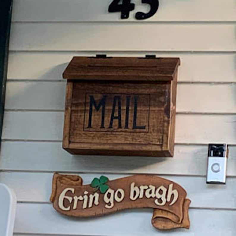 Hanging Mail Box Wall Mounted Mail Box Post Box Hanging Etsy