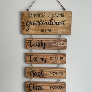 Custom Mother's Sign, Grandmother's Gift, Mother's Day Gift, Grandparent's Day Gift, Custom Mother's Day Gift, Custom Grandmother's Gift image 4