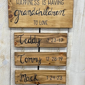 Custom Mother's Sign, Grandmother's Gift, Mother's Day Gift, Grandparent's Day Gift, Custom Mother's Day Gift, Custom Grandmother's Gift image 1