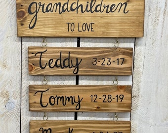 Custom Mother's Sign, Grandmother's Gift, Mother's Day Gift, Grandparent's Day Gift, Custom Mother's Day Gift, Custom Grandmother's Gift