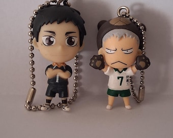 Haikyuu! Aone Takanobu Kigurumi Maskottchen & Daichi Sawamura Schlüsselanhänger Kawaii Japan Cosplay Hinata Tobio