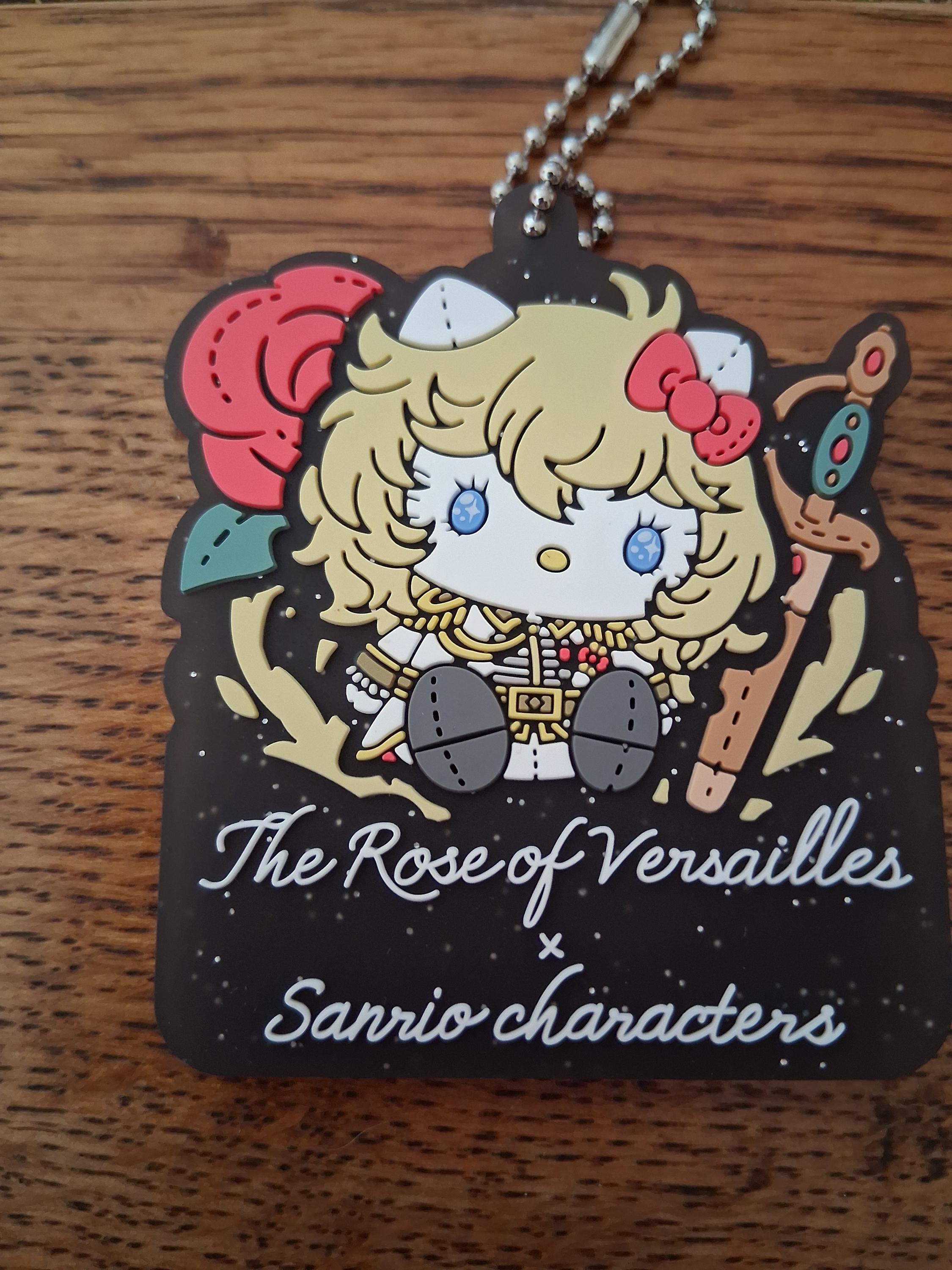 Rose of Versailles No Coffin X Sanrio Rubber Keychain Lady Oscar